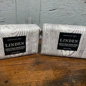 Beekman 1802 Linden Goat Milk Soap Bar Pair